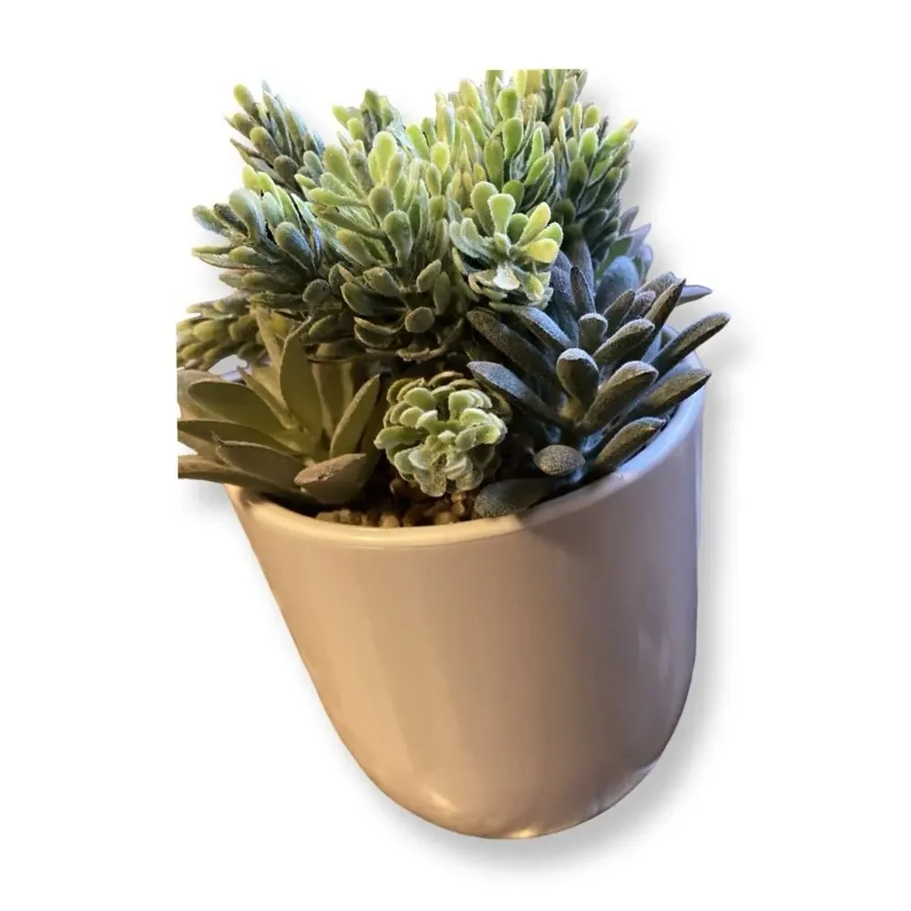 iHome PowerPlant USB Charger Faux Succulent 3 USB Charging Ports USB-C/USB-A - Picture 3 of 5